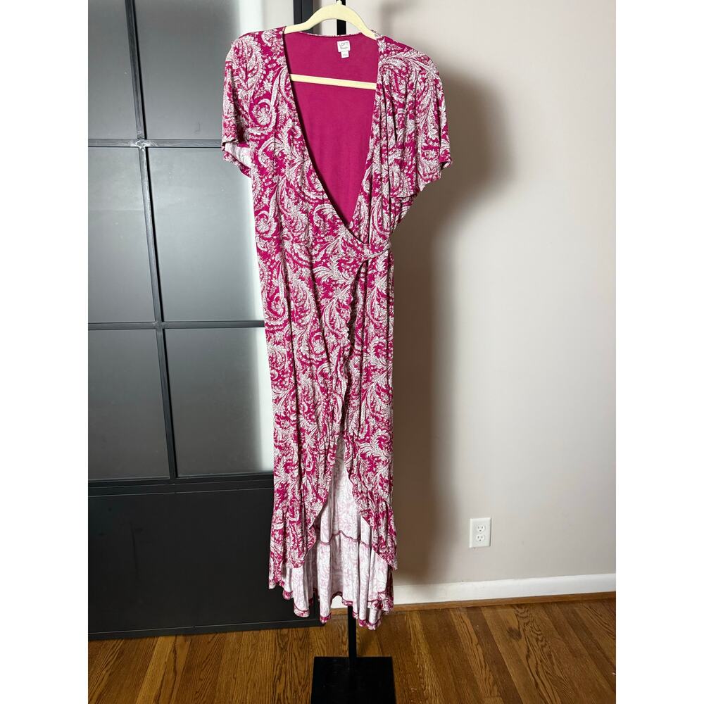 LOFT Beach Wrap Dress Size Large